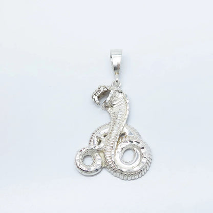 925 Sterling Silver Vintage Snake Pendant