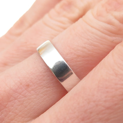 925 Sterling Silver Vintage Wedding Band Ring Size 7