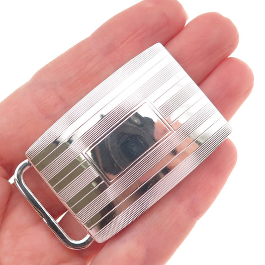 TIFFANY & CO. 925 Sterling Silver Vintage Engravable Belt Buckle