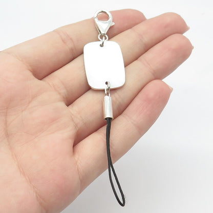 925 Sterling Silver Vintage Fob Key Holder