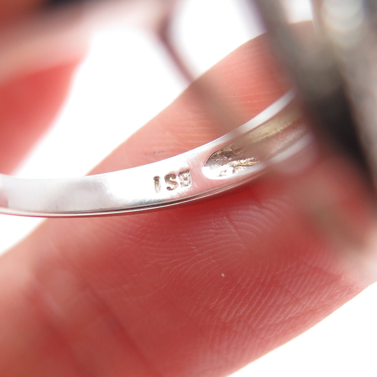 925 Sterling Silver Nano Amethyst & C Z Flower Ring Size 6.75