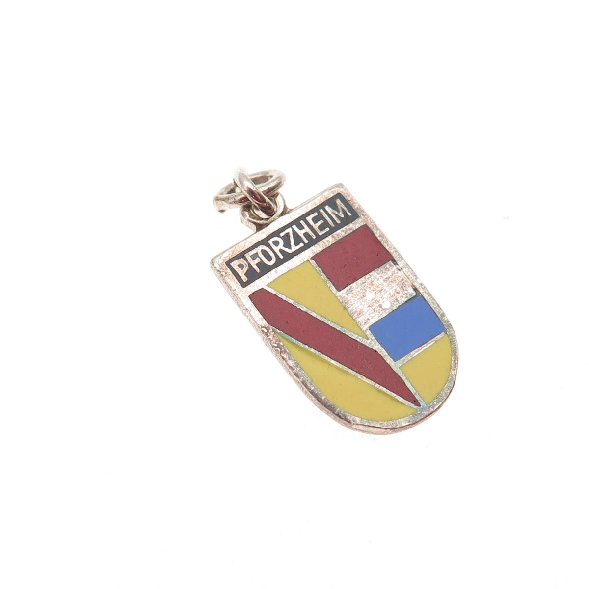Schmidt & Bruckmann 835 Silver Vintage Enamel Pforzheim Mini Charm Pendant