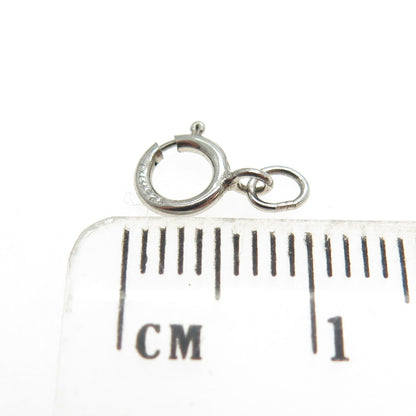 925 Sterling Silver SET of 14 Spring Ring Lock Clasps for Bracelet / Necklace