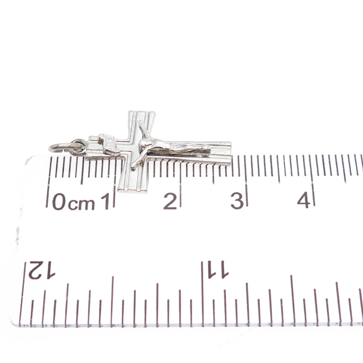 AVANTI 925 Sterling Silver Vintage Crucifix Cross Religious Charm Pendant