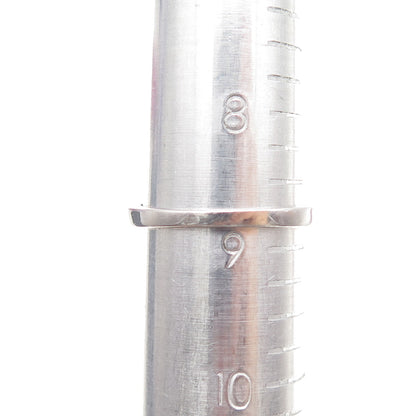 925 Sterling Silver Real Round-Cut Diamond Bypass Ring Size 8.75