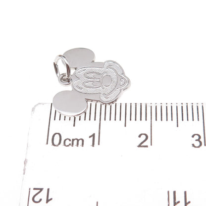 Disney 925 Sterling Silver Vintage Mickey Mouse Charm Pendant