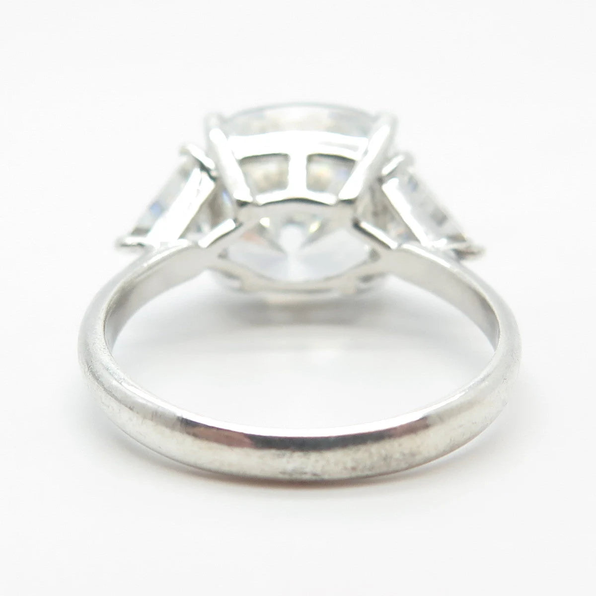 925 Sterling Silver C Z Wide Ring Size 7.5