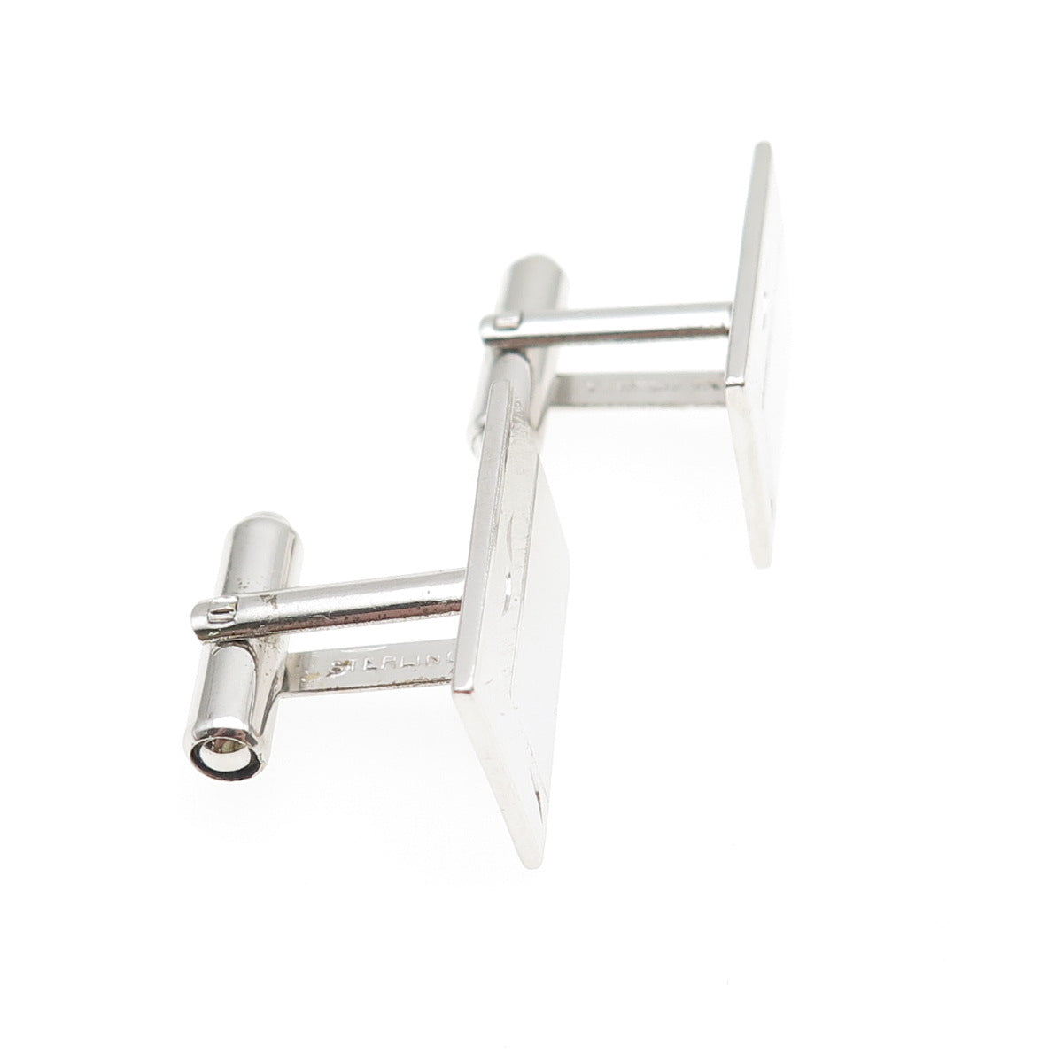 925 Sterling Silver Vintage Engraved Cufflinks