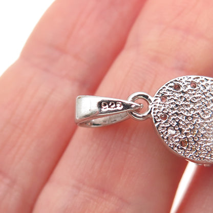 925 Sterling Silver Round-Cut Pink & Purple C Z Flip Flop Charm Pendant