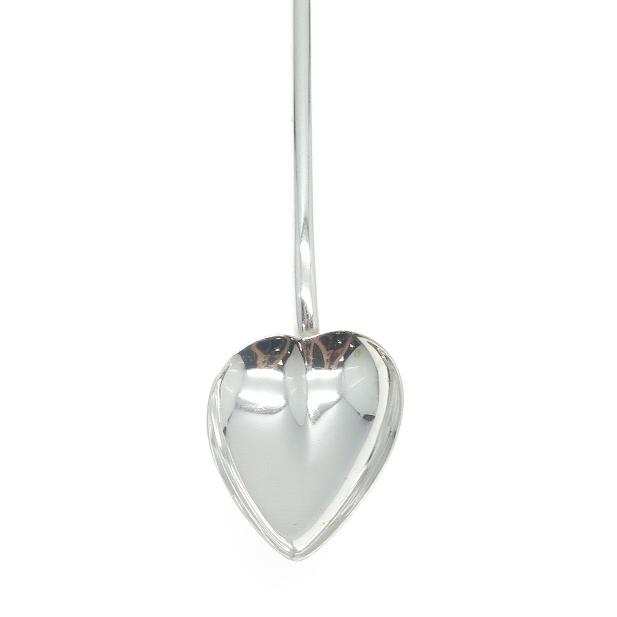 925 Sterling Silver Vintage Heart Cocktail Spoon Straw