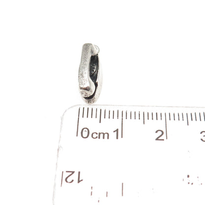 Balfour Sterling Silver Vintage Princess Attendance Phone 3D Mini Charm Pendant