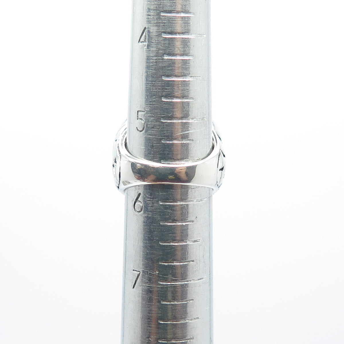 925 Sterling Silver Princess-Cut Shaped C Z Modernist Ring Size 5.75