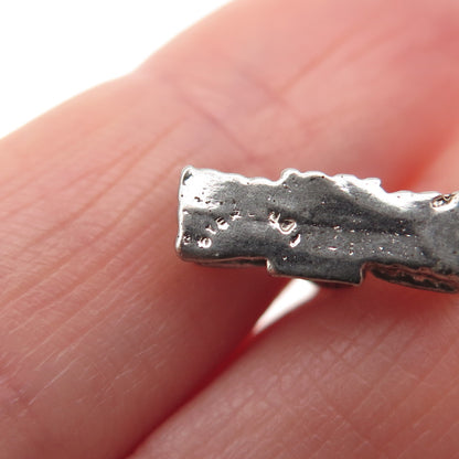 925 Sterling Silver Antique Art Deco US Capitol Building 3D Mini Charm Pendant
