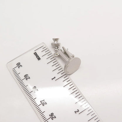 925 Sterling Silver Vintage Wells Candlestick Phone Pendant