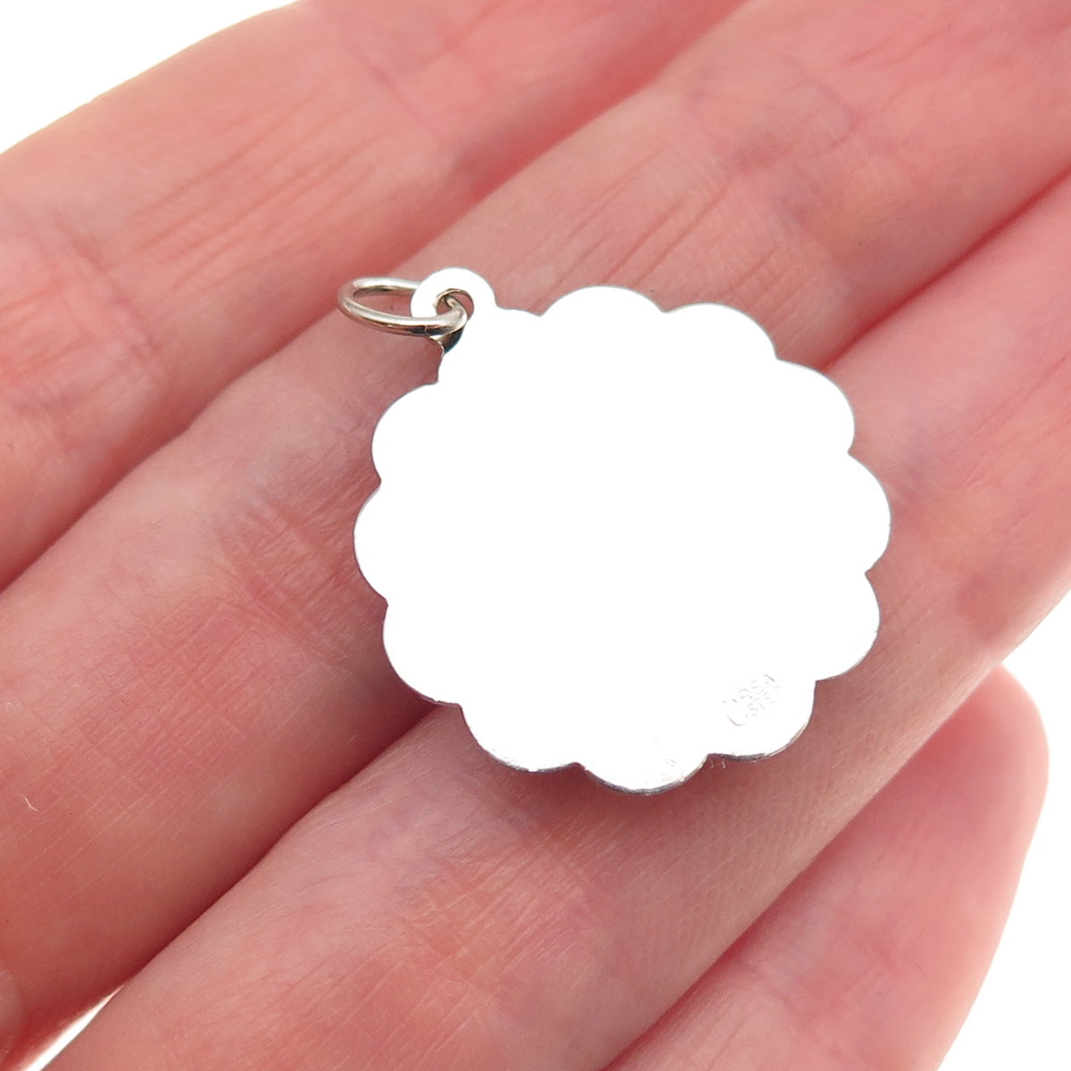 Crea 925 Sterling Silver Vintage Rhinestone Dear Mother Charm Pendant