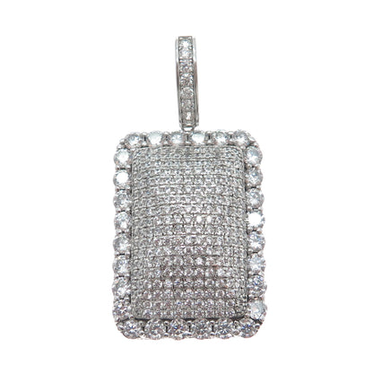 DESIGNS BY YAGI 925 Sterling Silver Round-Cut C Z Sparkle Pendant