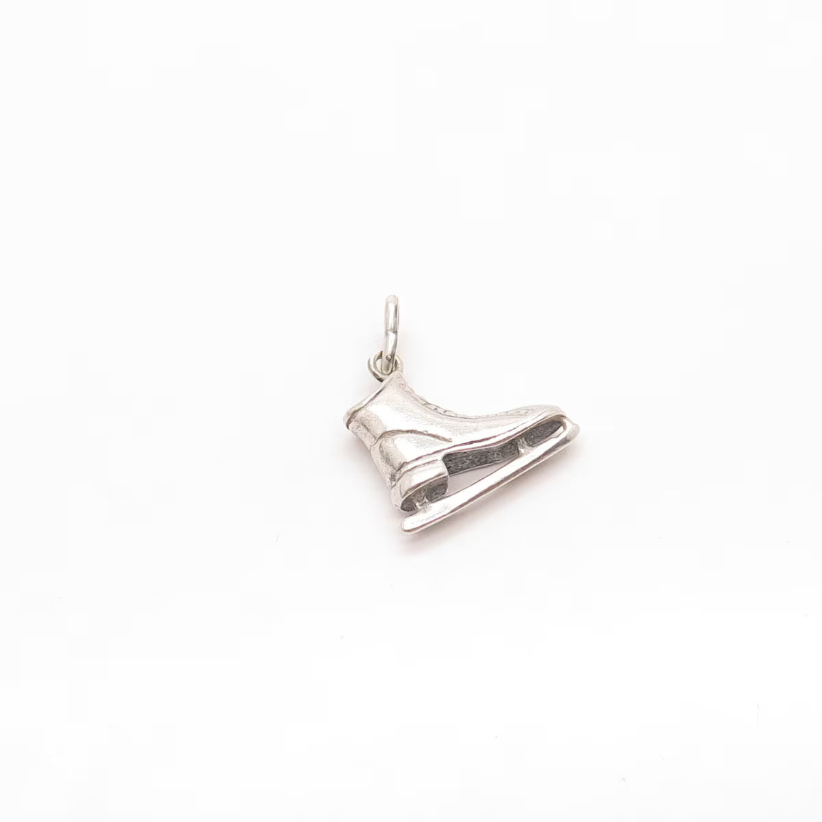 925 Sterling Silver Vintage Ice Skating Shoe Charm Pendant