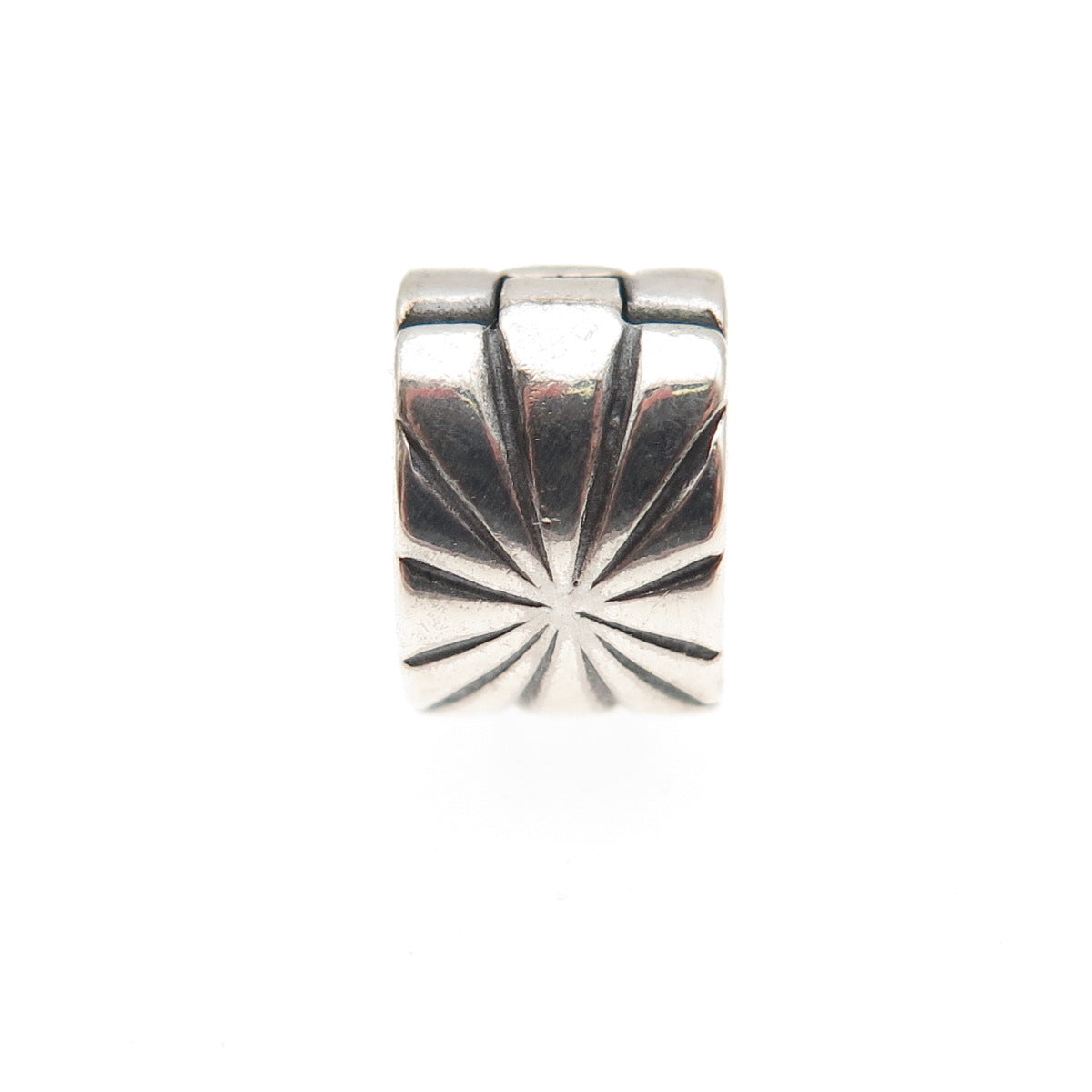 PANDORA 925 Sterling Silver Sunburst Clip Charm