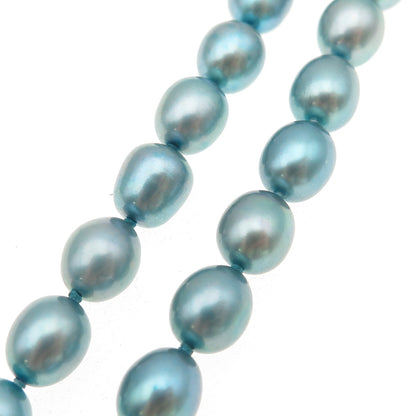 Barbara Bixby 925 Sterling Silver 18K Gold Real Pearl Beaded Necklace 18"