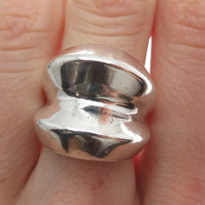 ESPO JOSEPH ESPOSITO 925 Sterling Silver Vintage Modernist Ring Size 7.25