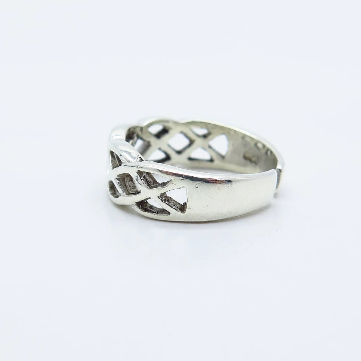925 Sterling Silver Vintage Cellini Adjustable Ring Size 4