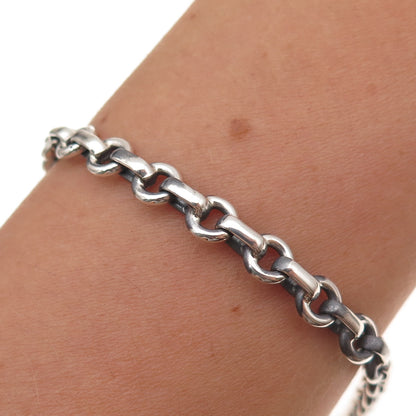 Tiffany & Co. 925 Sterling Silver Vintage Donut Chain Bracelet 7"