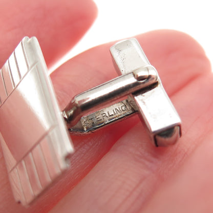 Swank 925 Sterling Silver Antique Art Deco Cufflinks