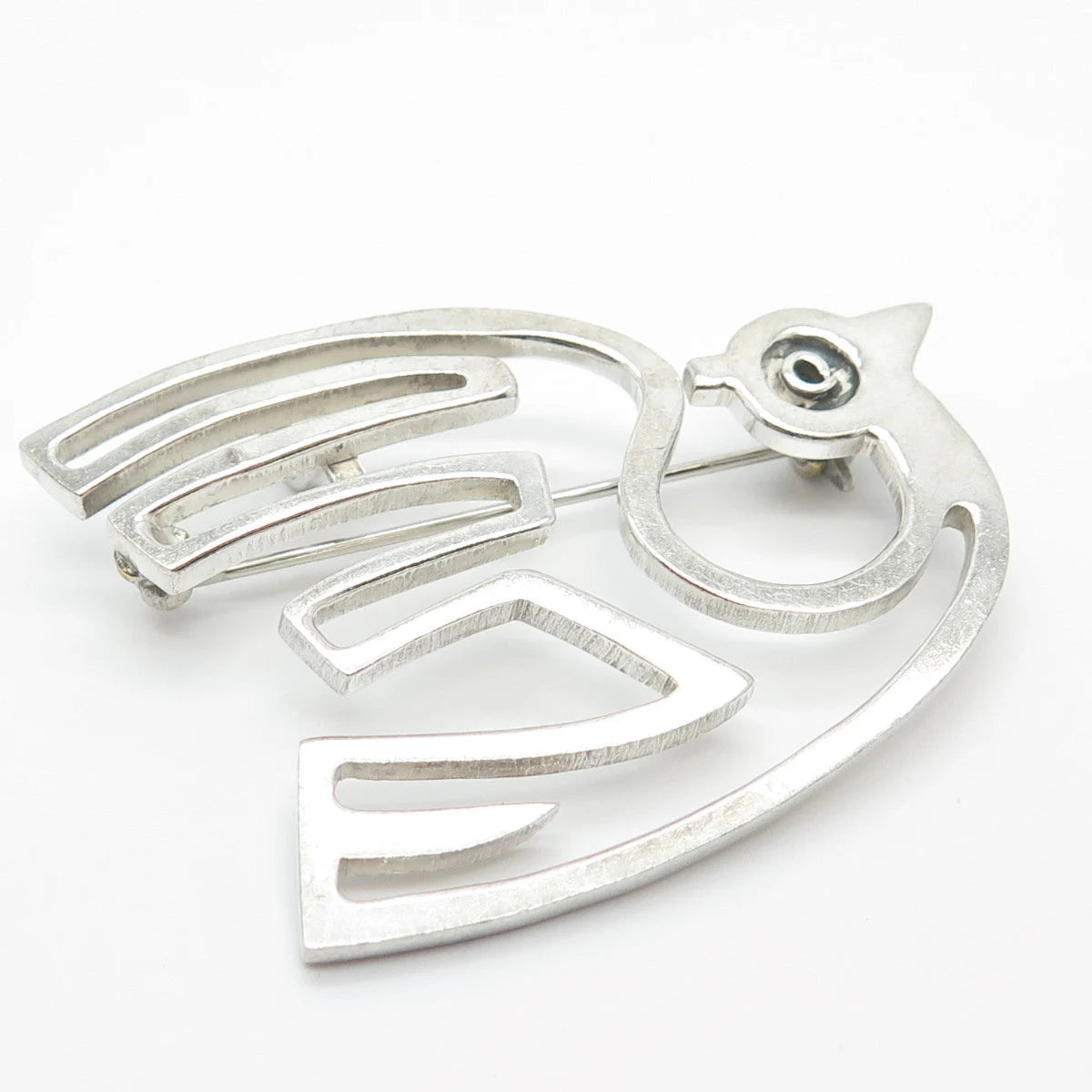 925 Sterling Silver Vintage Mexico Bird Pin Brooch
