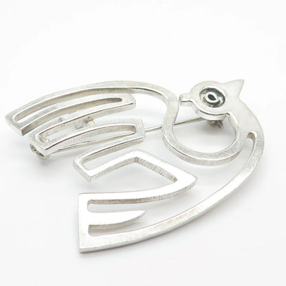 925 Sterling Silver Vintage Mexico Bird Pin Brooch
