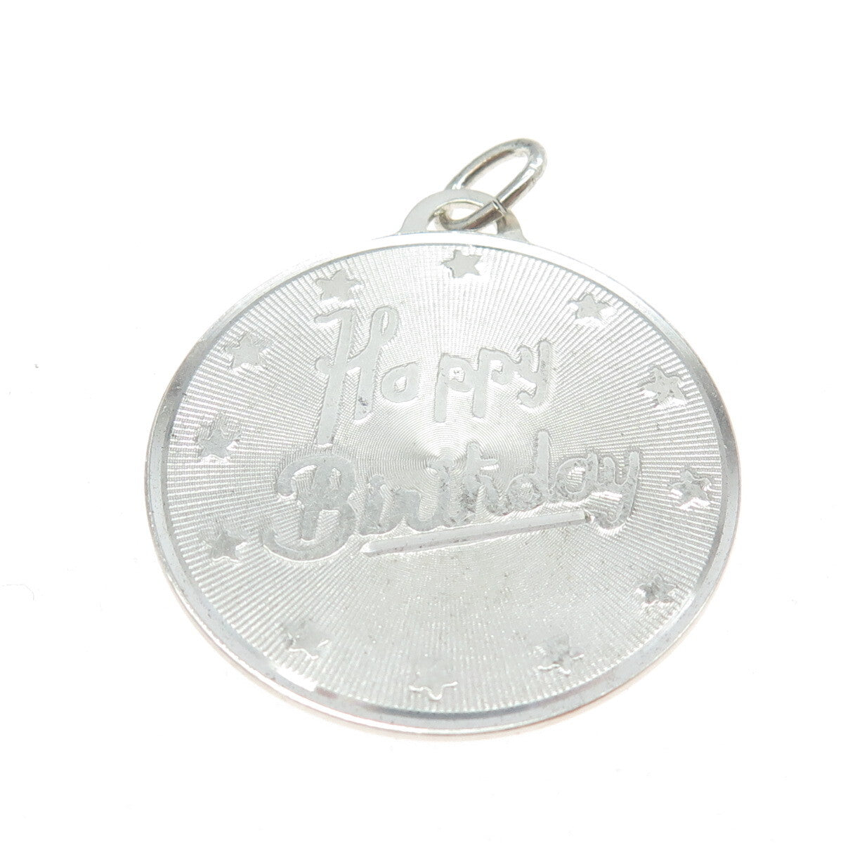B. A. BALLOU & CO. 925 Sterling Silver Vintage "Happy Birthday" Pendant