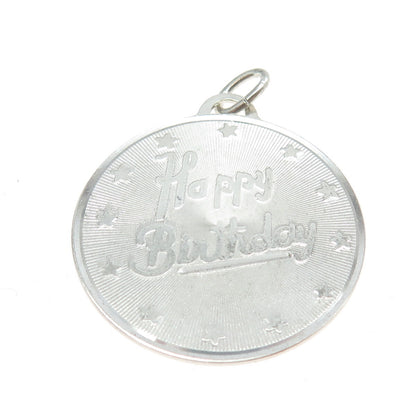 B. A. BALLOU & CO. 925 Sterling Silver Vintage "Happy Birthday" Pendant