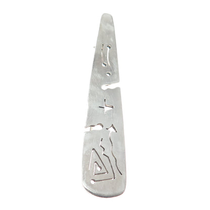 925 Sterling Silver Vintage Mexico Aztec Storyteller Pin Brooch