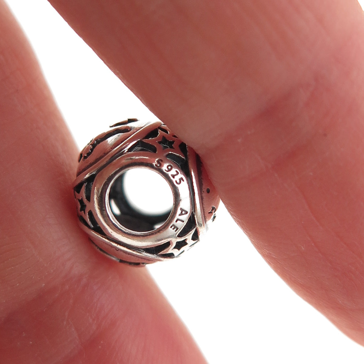 Pandora 925 Sterling Silver Taurus Zodiac Sign Slide Bead Charm
