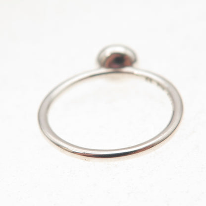 Pandora 925 Sterling Silver Real Sapphire September Birthstone Ring Size 6