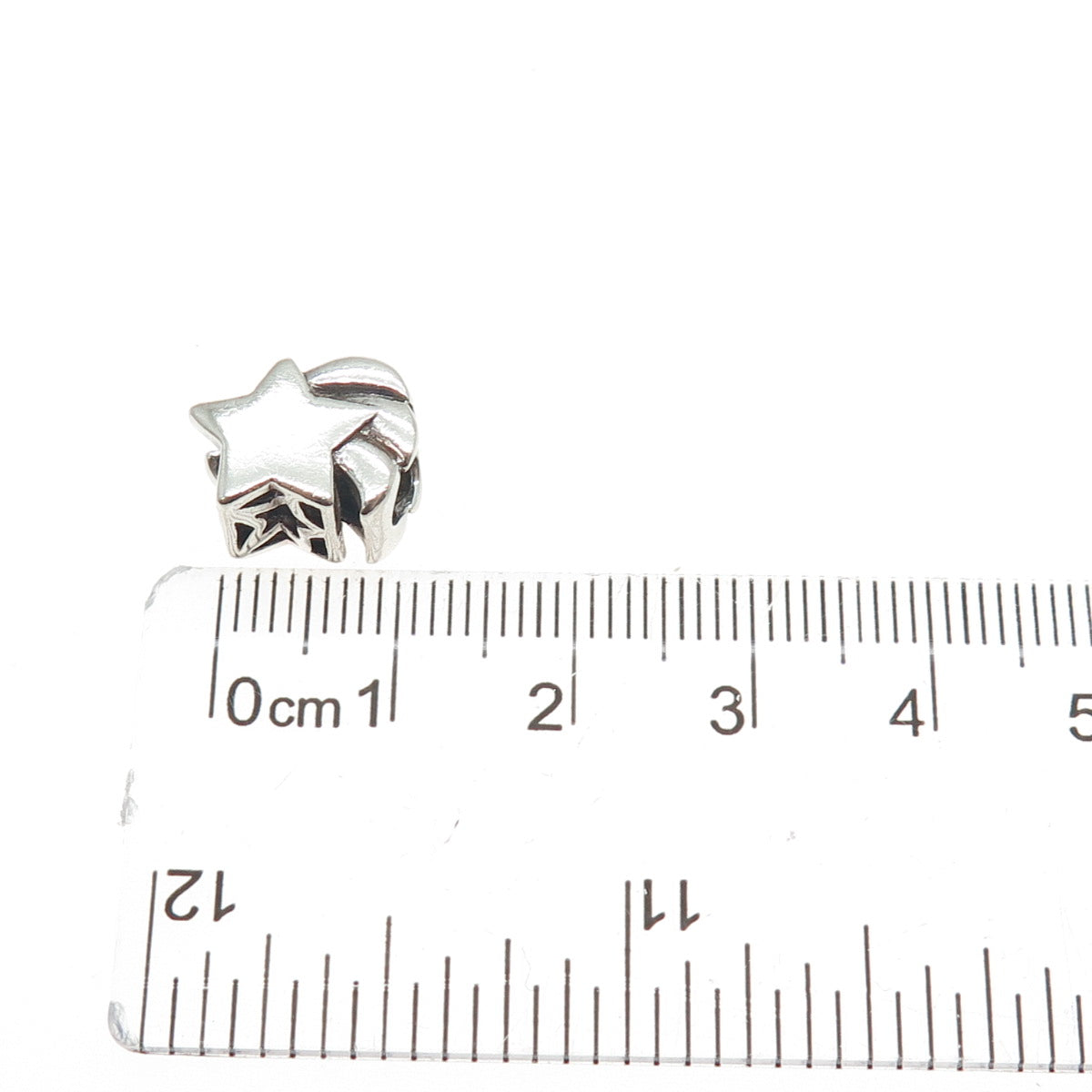 PAGODA PGDA 925 Sterling Silver Vintage Falling Star Bead Charm