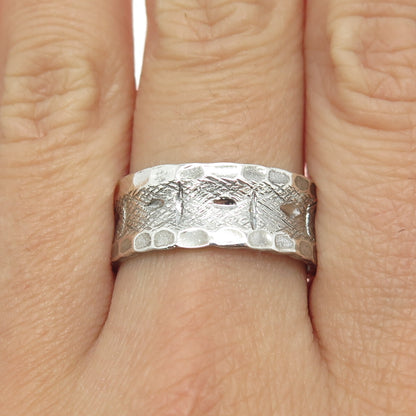 J.D. SCHLANG CO. 925 Sterling Silver Antique Art Deco Band Ring Size 10