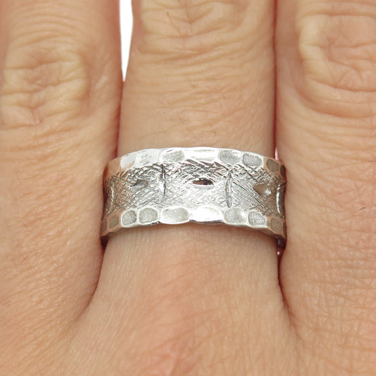 J.D. SCHLANG CO. 925 Sterling Silver Antique Art Deco Band Ring Size 10