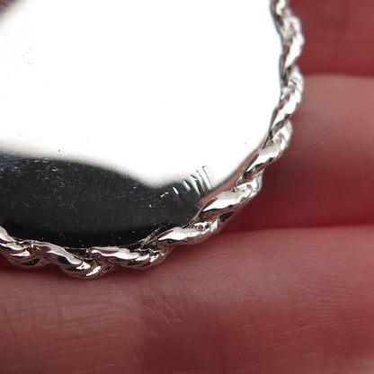 925 Sterling Silver Vintage Chai Judaica Charm Pendant