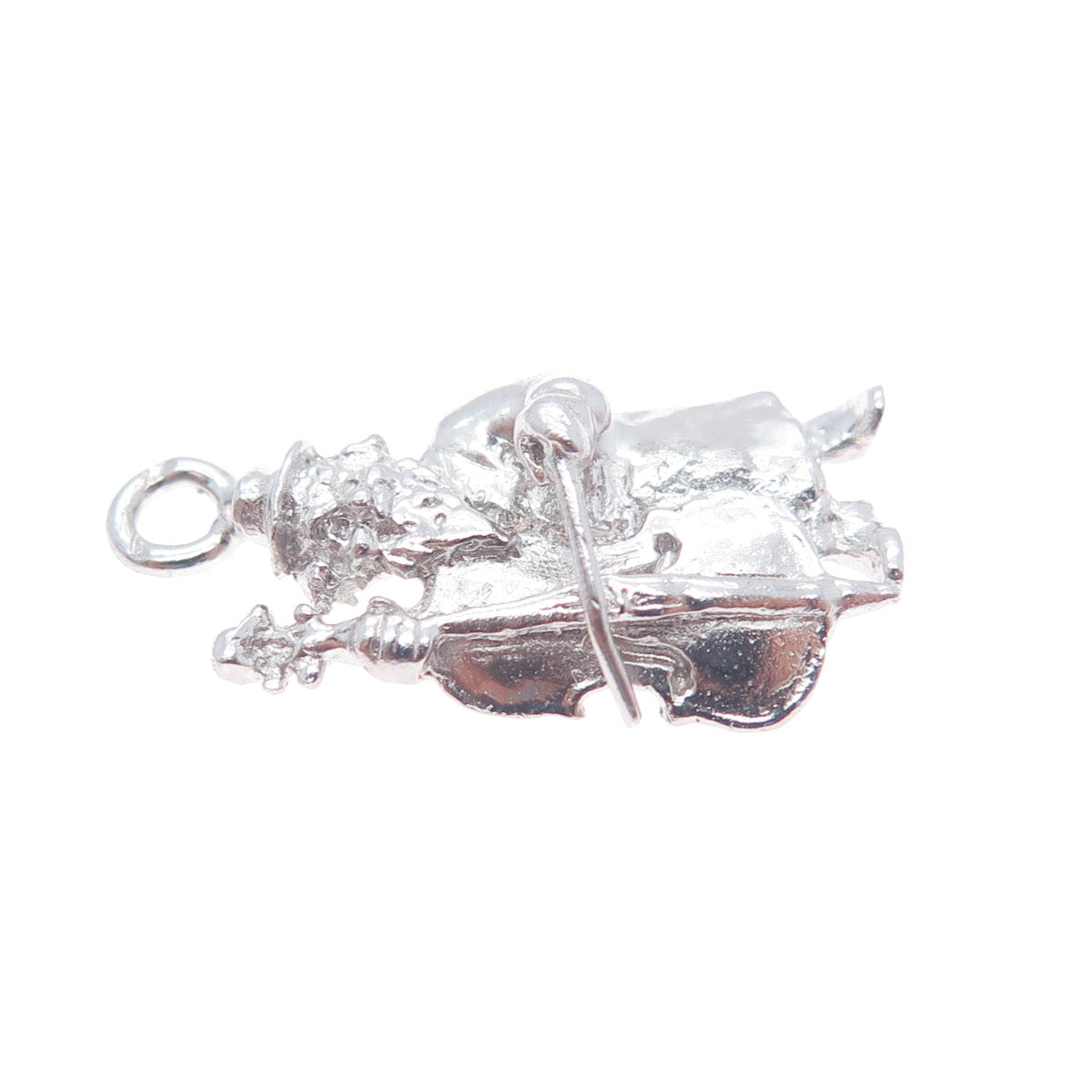 MORIAH 925 Sterling Silver Vintage Upright Bass Musician Mini Charm Pendant