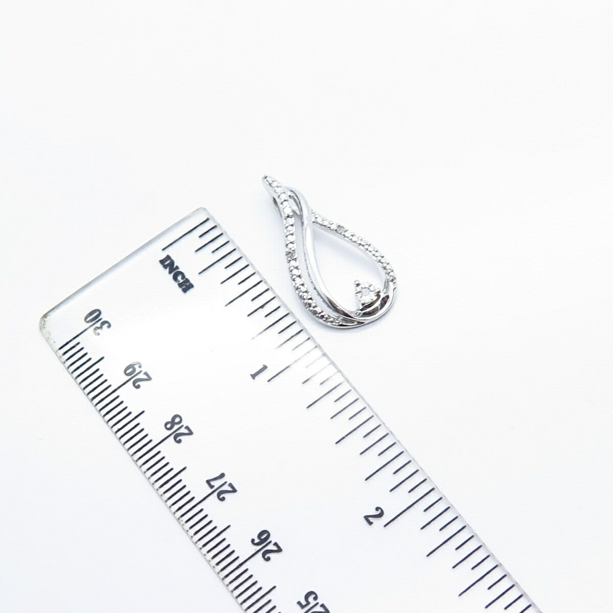 925 Sterling Silver SUN Real Diamond Slide Pendant