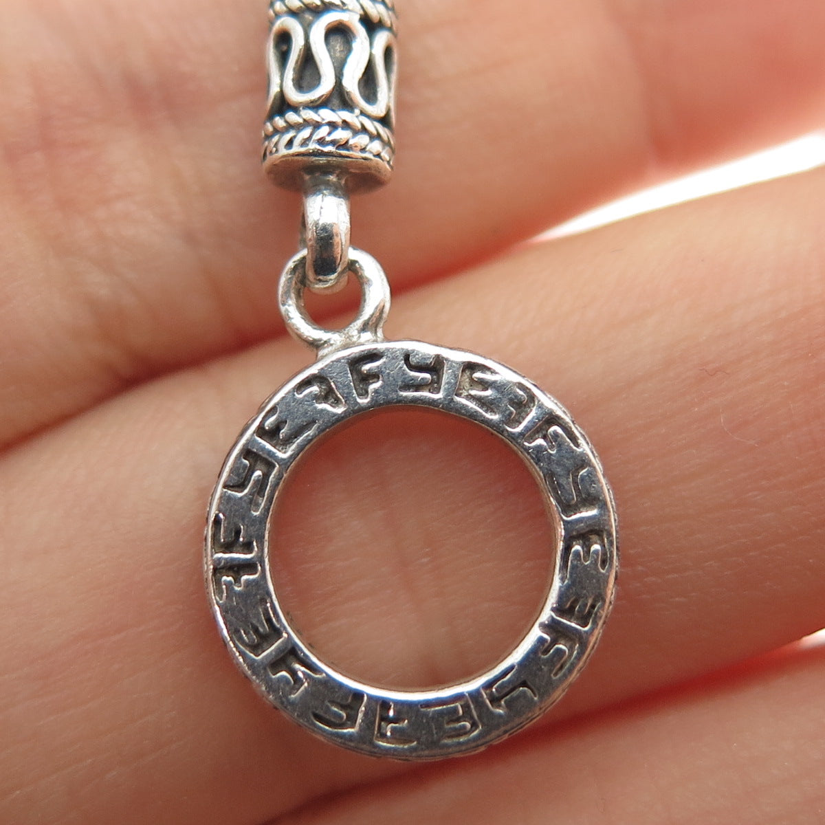 EFFY 925 Sterling Silver Spiga Chain Necklace 18"