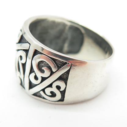 925 Sterling Silver Vintage "Majapahit Soldier" Ring Size 9.25