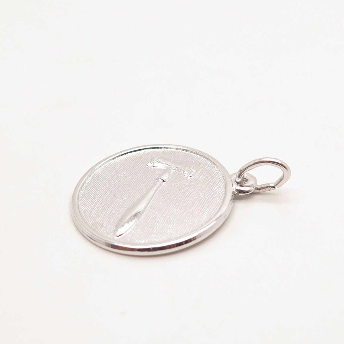 925 Sterling Silver Vintage Judge's Hammer Charm Pendant