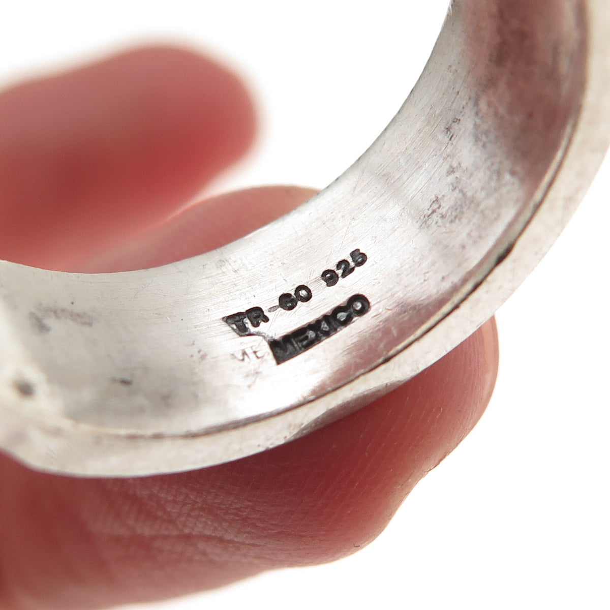 925 Sterling Silver Vintage Mexico Star Oxidized Band Ring Size 10