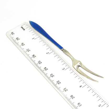 OTTAR HVAL 925S Sterling Silver Gold Plated Vintage Norway Enamel Lemon Fork