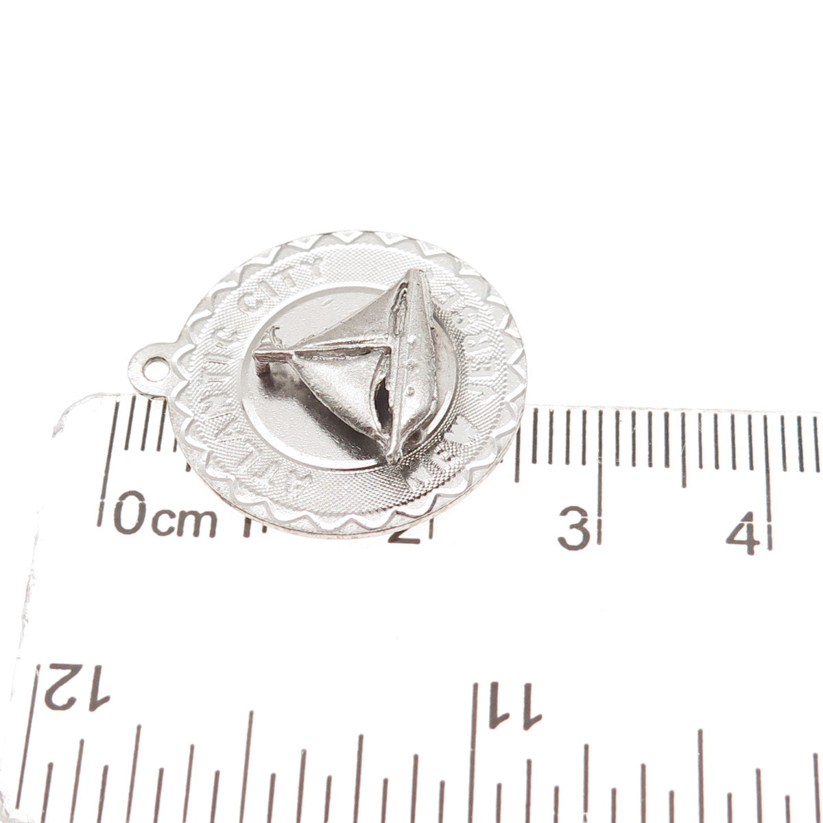 925 Sterling Silver Vintage Sailboat Atlantic City NJ Charm Pendant