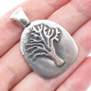ESPO SIG Joseph Esposito Sterling Silver Vintage Strength Tree of Life Pendant