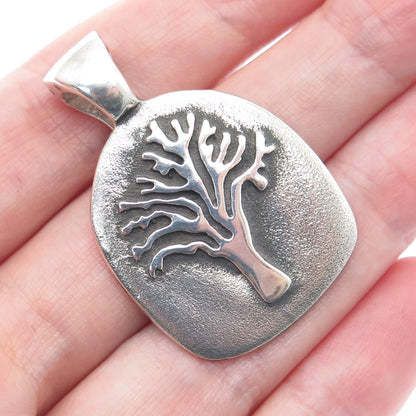 ESPO SIG Joseph Esposito Sterling Silver Vintage Strength Tree of Life Pendant