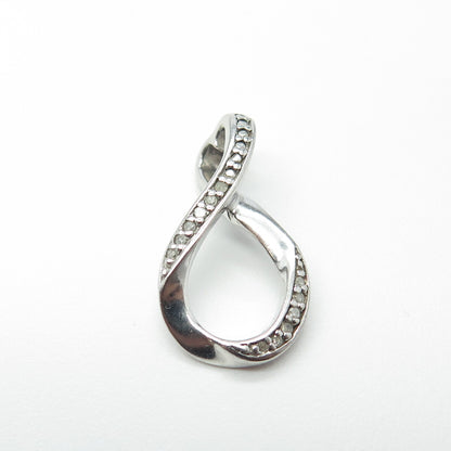 BGE Bradford Exchange 925 Sterling Silver Real Diamond Love You Forever Pendant