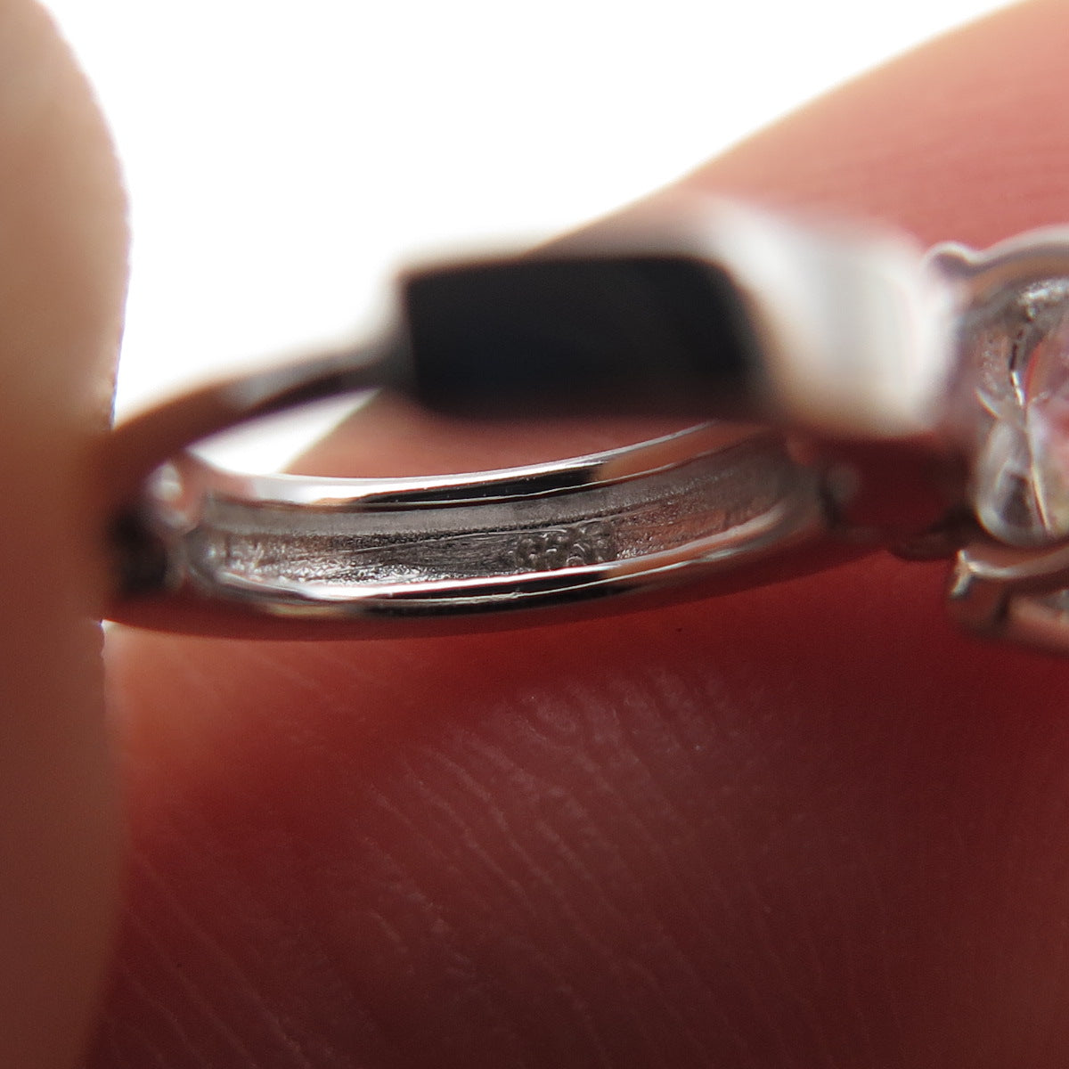 925 Sterling Silver Heart-Cut C Z Dangle Hoop Earrings